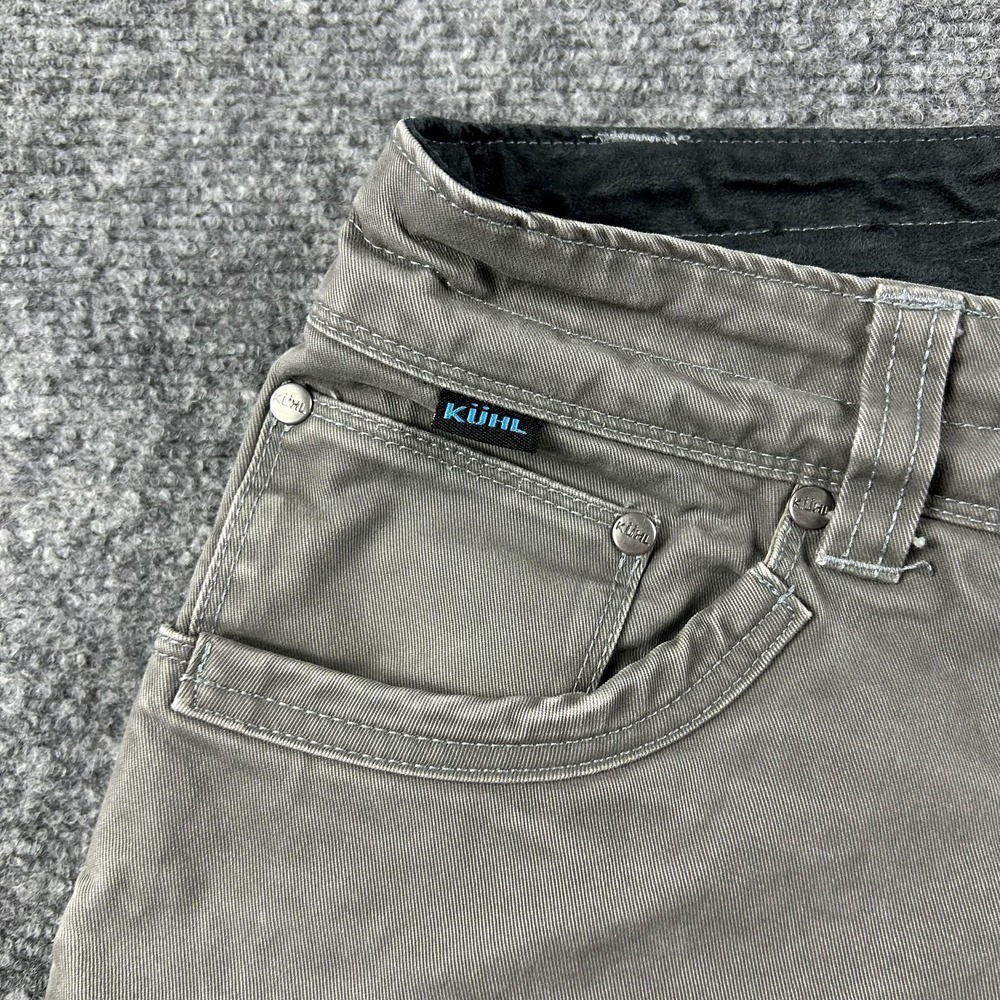 Kuhl Rydr Pants Mens 34x30 Gray Relaxed Fit Straight Leg Outdoor Workwear Casual - Picture 3 of 10